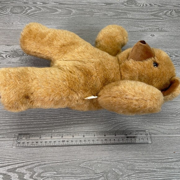 1987 Graphics International Realistic Teddy Bear 14in Brown Plush Stuffed Animal - Picture 8 of 8